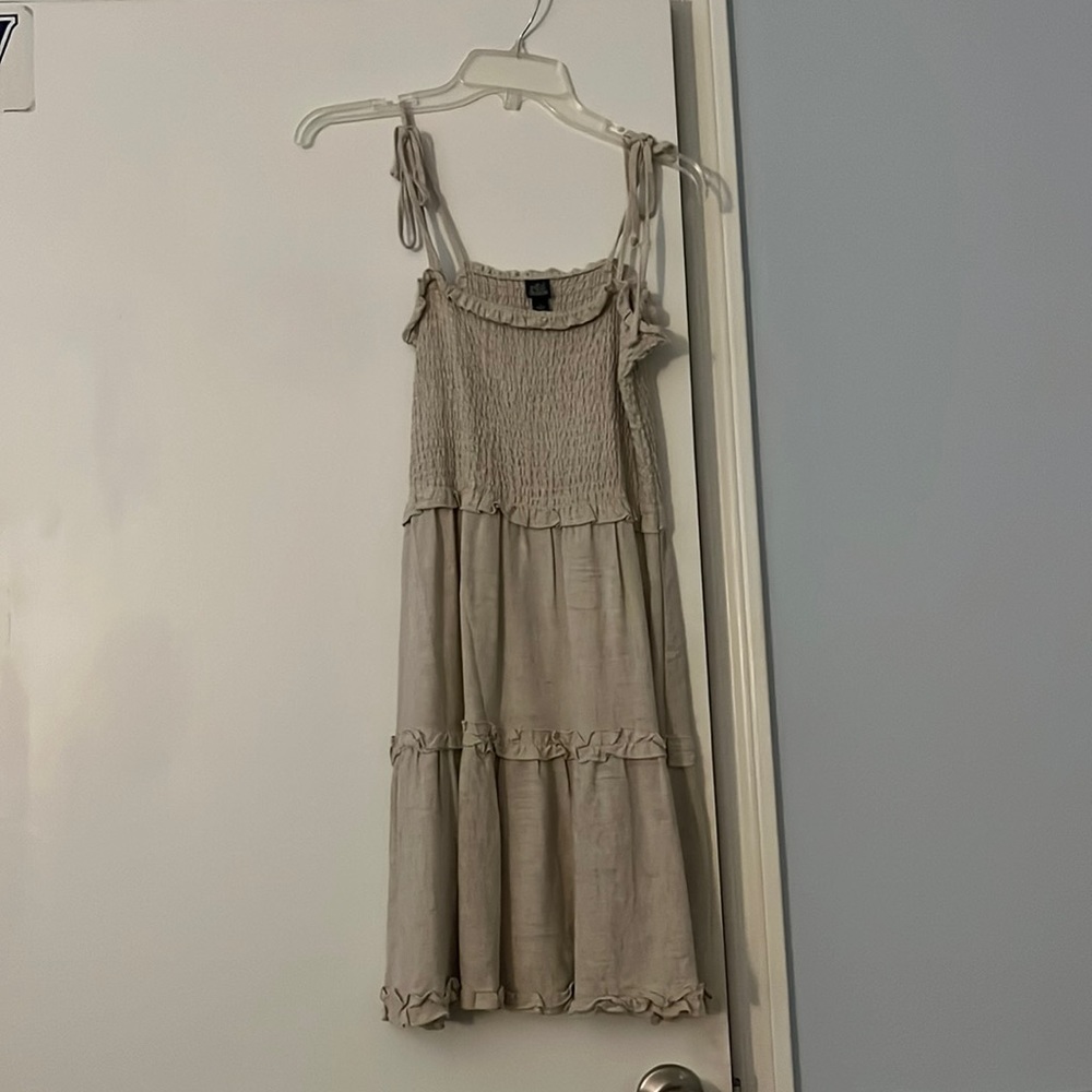tan wild fable dress, size M